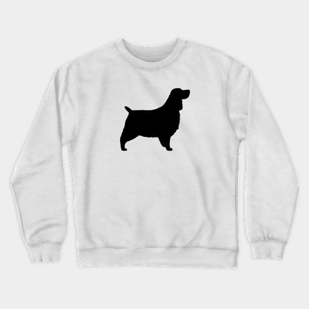 English Springer Spaniel Silhouette Crewneck Sweatshirt by Coffee Squirrel